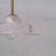 Brass and Glass Mid-Century Pendant Lights (5 Available)