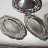 Lot of 5 oval raviers in stainless steel