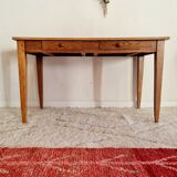 Antique wooden farmhouse table and drawers