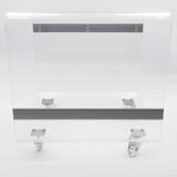 Plexiglas side table on wheels