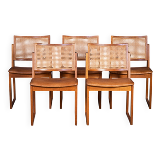 Oak Dining Chairs by Kai Lyngfeldt Larsen, 1960s, Set of 5