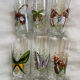 Vintage butterfly orangeade glasses