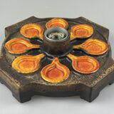 1960s/1970s Ceramic Wall Sconce, Mid-Century Space Age Design