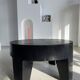 Coffee table en bois massif monoxyle noir