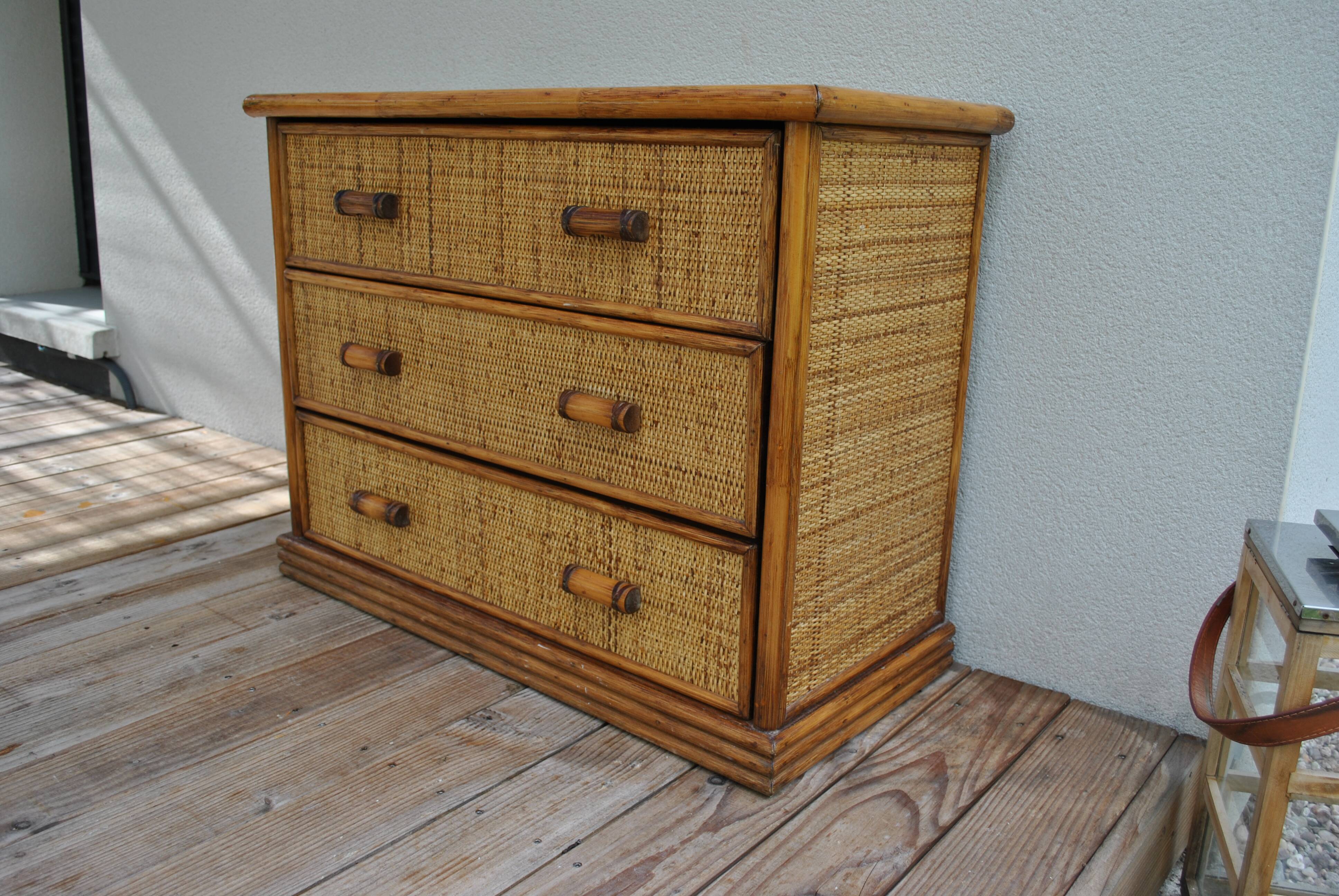 Rattan dresser 1970