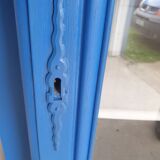 Blue bookcase