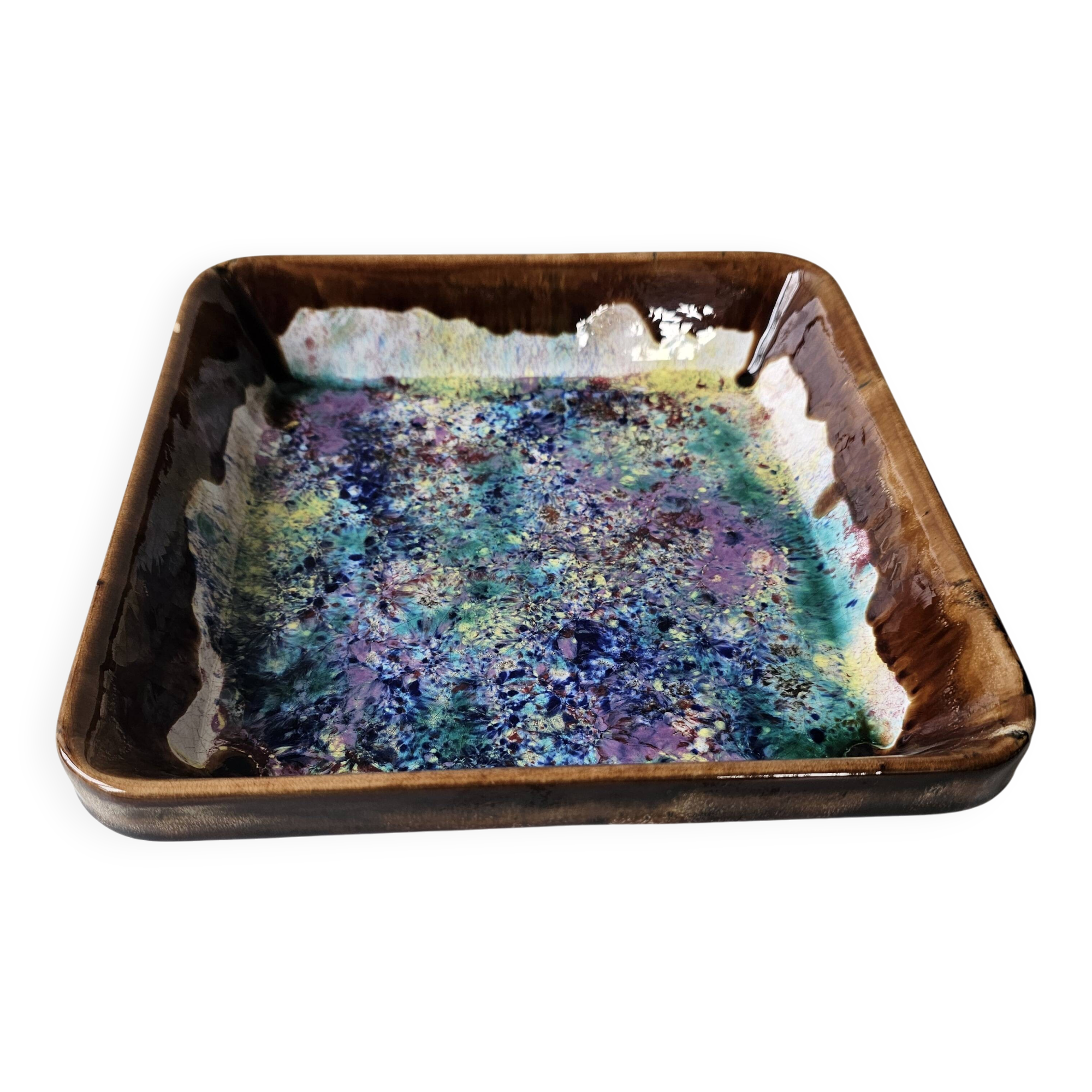 Plate / Ashtray in ceramic Signed Morvan - Gaston Gaubier 70's