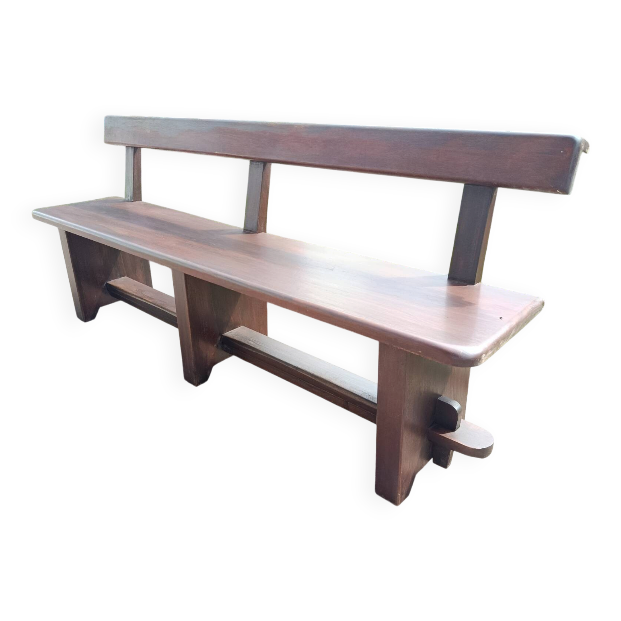 Massive brutalist bench