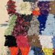 Tapis Marocain Boucherouite coloré - 64 x 137 cm