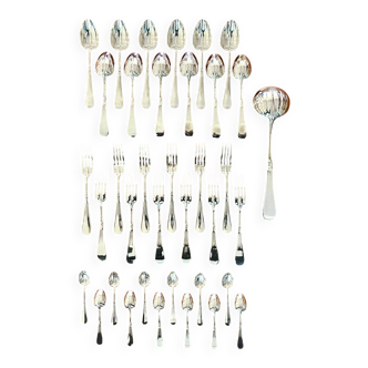 Christofle hemerocalle, 37-piece cutlery set, very good condition, art nouveau