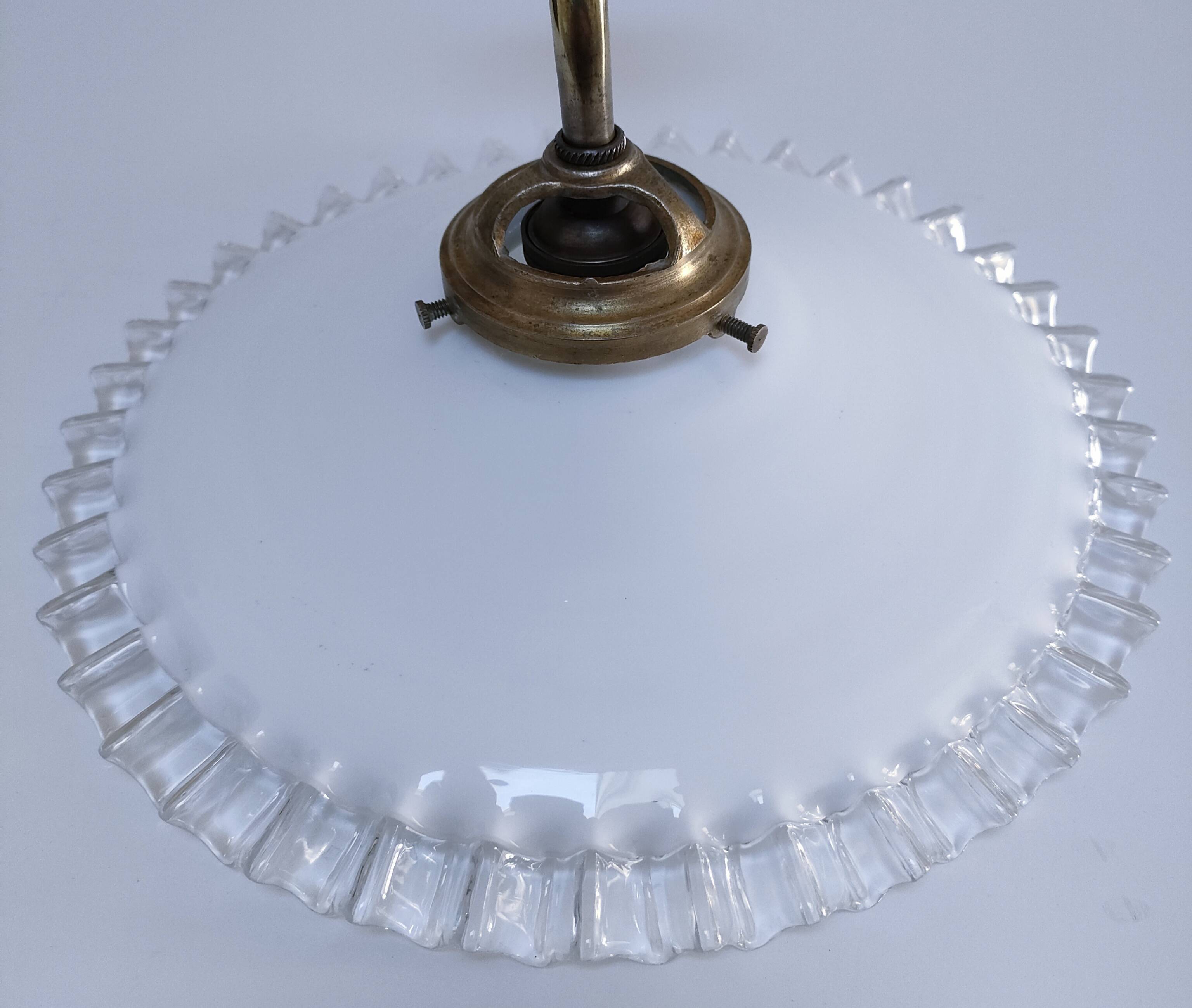 opaline bronze brass porcelain wall light early 20th century