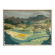 Swedish Oil on Panel “Landscape” by Lars Stocks,Framed & Vintage 77 × 57 cm
