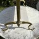 Miroir de bottier en laiton 1900