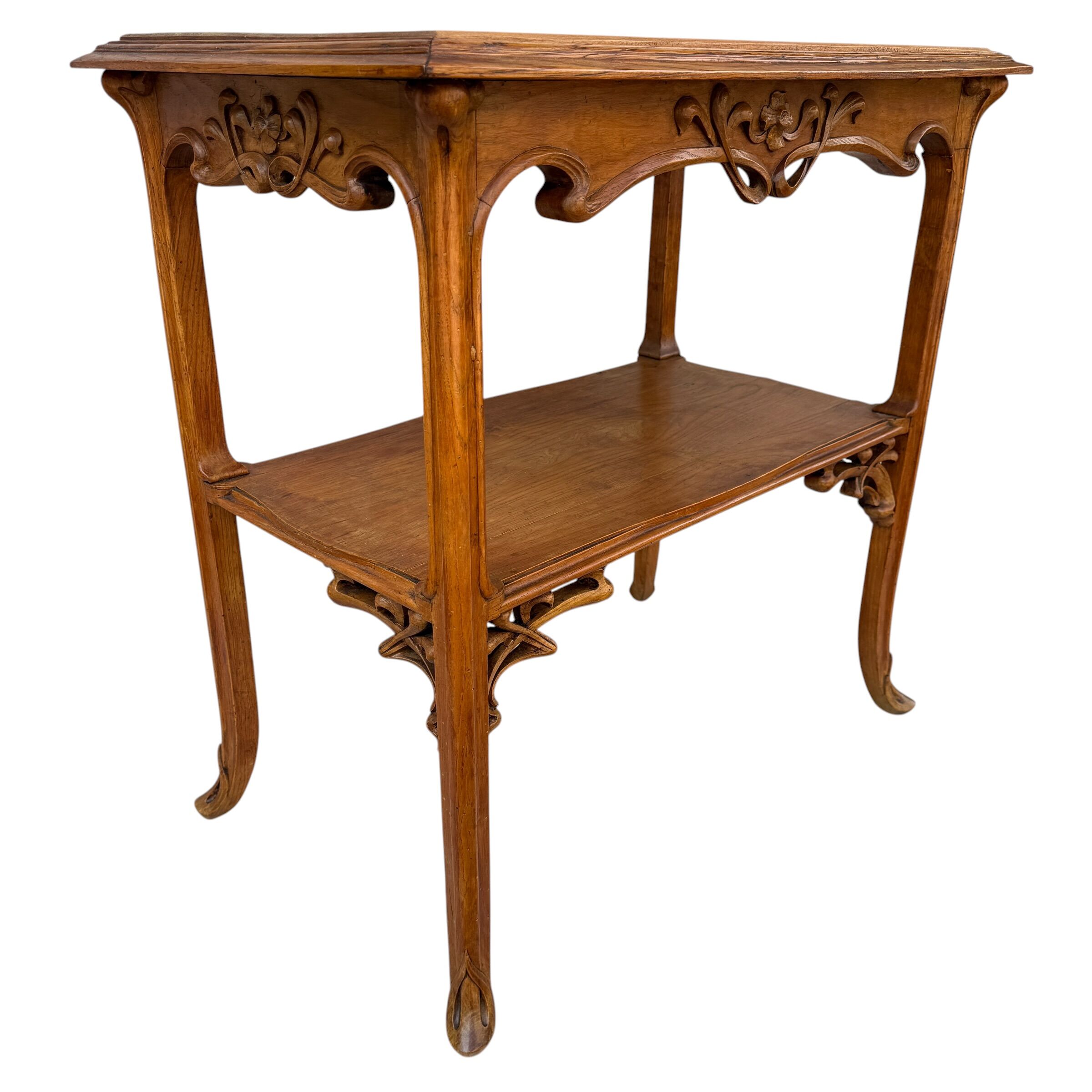 Side table Art Nouveau Style Émile Gallé France