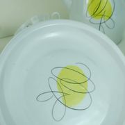 Mid century coffee crockery schirnding bavaria abstract decor in pastel colors 1950s