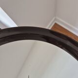 Round smoked plastic mirror '70s - Vintage