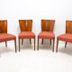 Art Deco Dining Chairs H-214 by Jindrich Halabala for ÚP Závody, 1950's