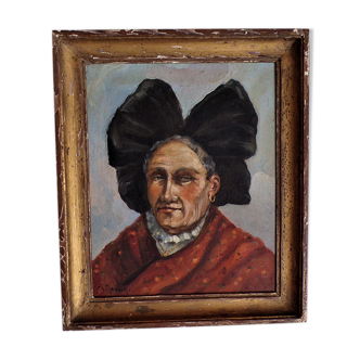 Portrait on panel