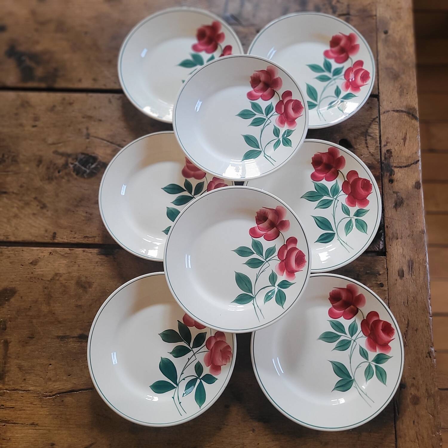 Vernon dinner plates – H.B.C. – 1940s