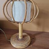 Louis Sognot (1892-1970) Table or bedside lamp - In rattan - 1960