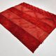 Turkish Vintage Anatolian Kilim Carpet, Shades Of Wine Red Boho Decor