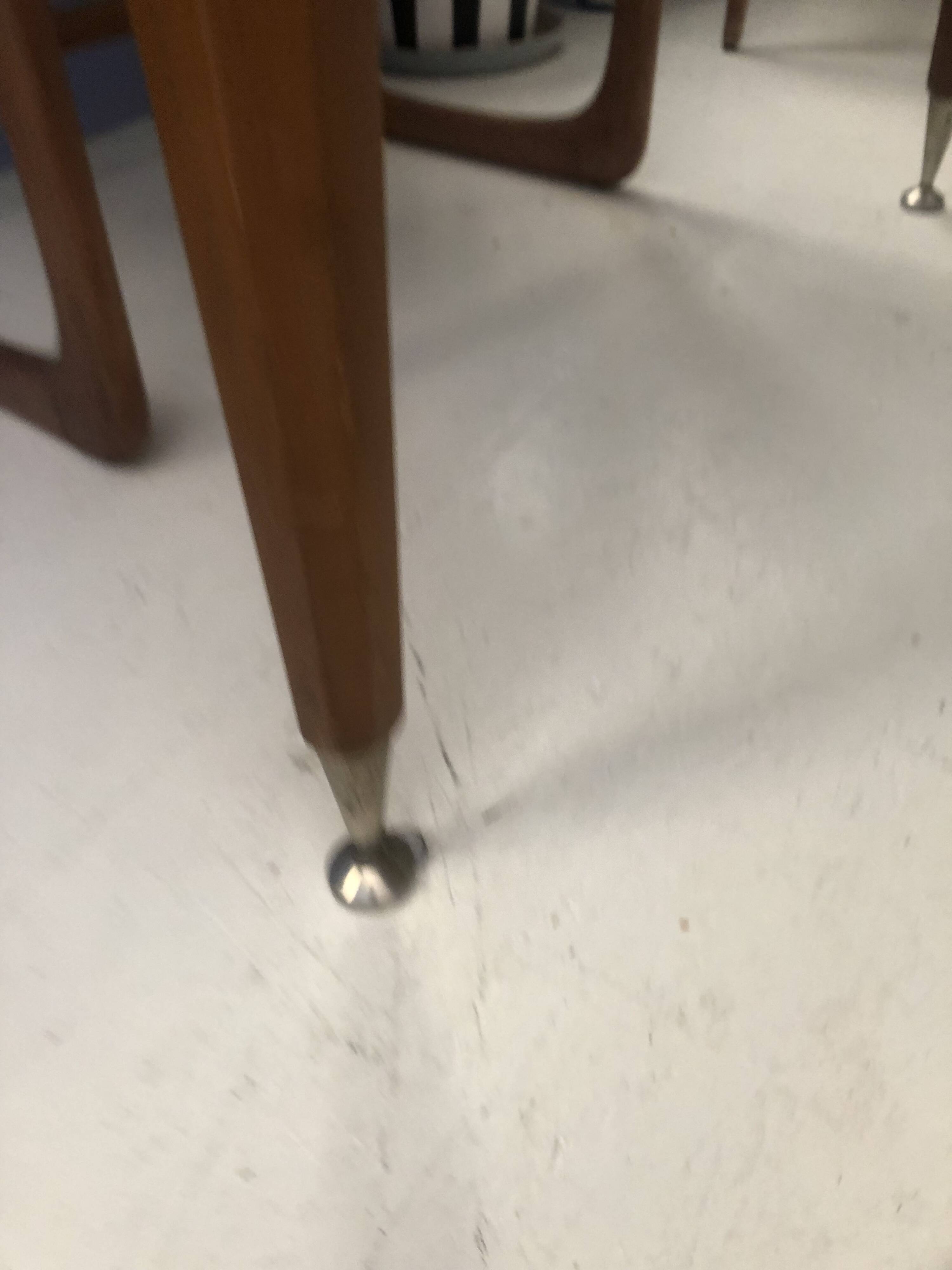 Mid-century Scandinavian dining table (with integrated extensions)
