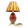 Murano glass table lamp in Ruby color, Rigadin, Italy 1950
