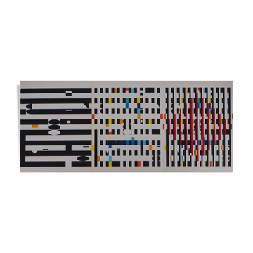 Yaacov Agam: Kinetic Composition - Original Screenprint