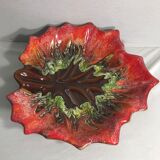 Vallauris ceramic cup in the shape of a leaf