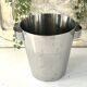 Art Deco Champagne Ice Bucket, Vintage French Chromed Stainless Steel