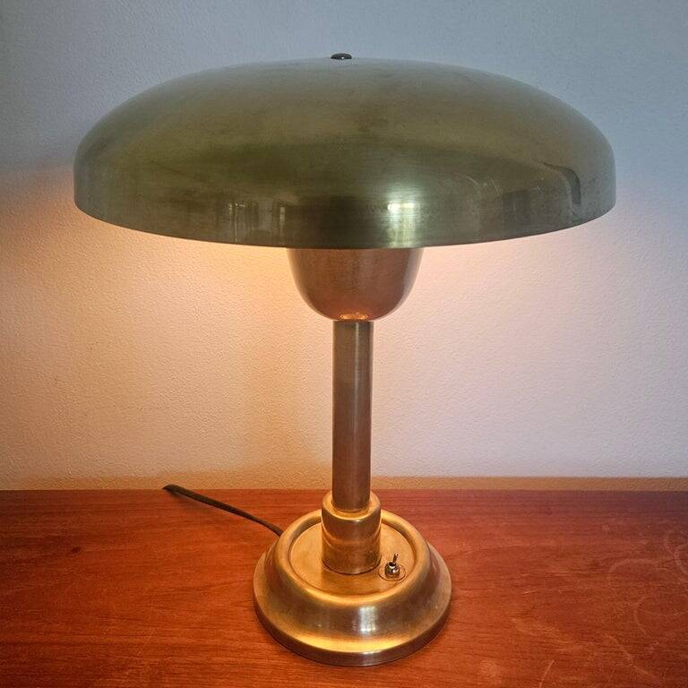 Large Bauhaus Functionalism Art Deco Table Lamp, Franta Anyz, 1930s