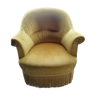 Fauteuil crapaud moutarde