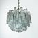 Murano Glass Ceiling Light with Clear Prisms, Italy 1970s