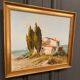 Oil on canvas by Jean-Claude Guignardeau landscape of Provence