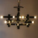 Metric chandelier by Gaetano Sciolari, Italy, 1970s