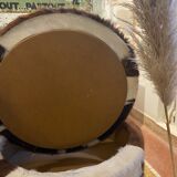 Tripod cowhide stool