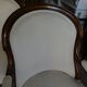 Pair of walnut armchairs mark from the 19th century