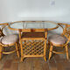 Rattan table and chairs set