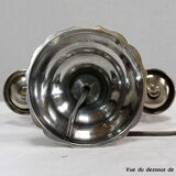 Bouillotte lamp in silver metal, empire style - early twentieth century