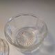 Antique sugar bowl in faceted molded glass – France, 1930s