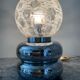 Space Age lamp in chrome metal and glass