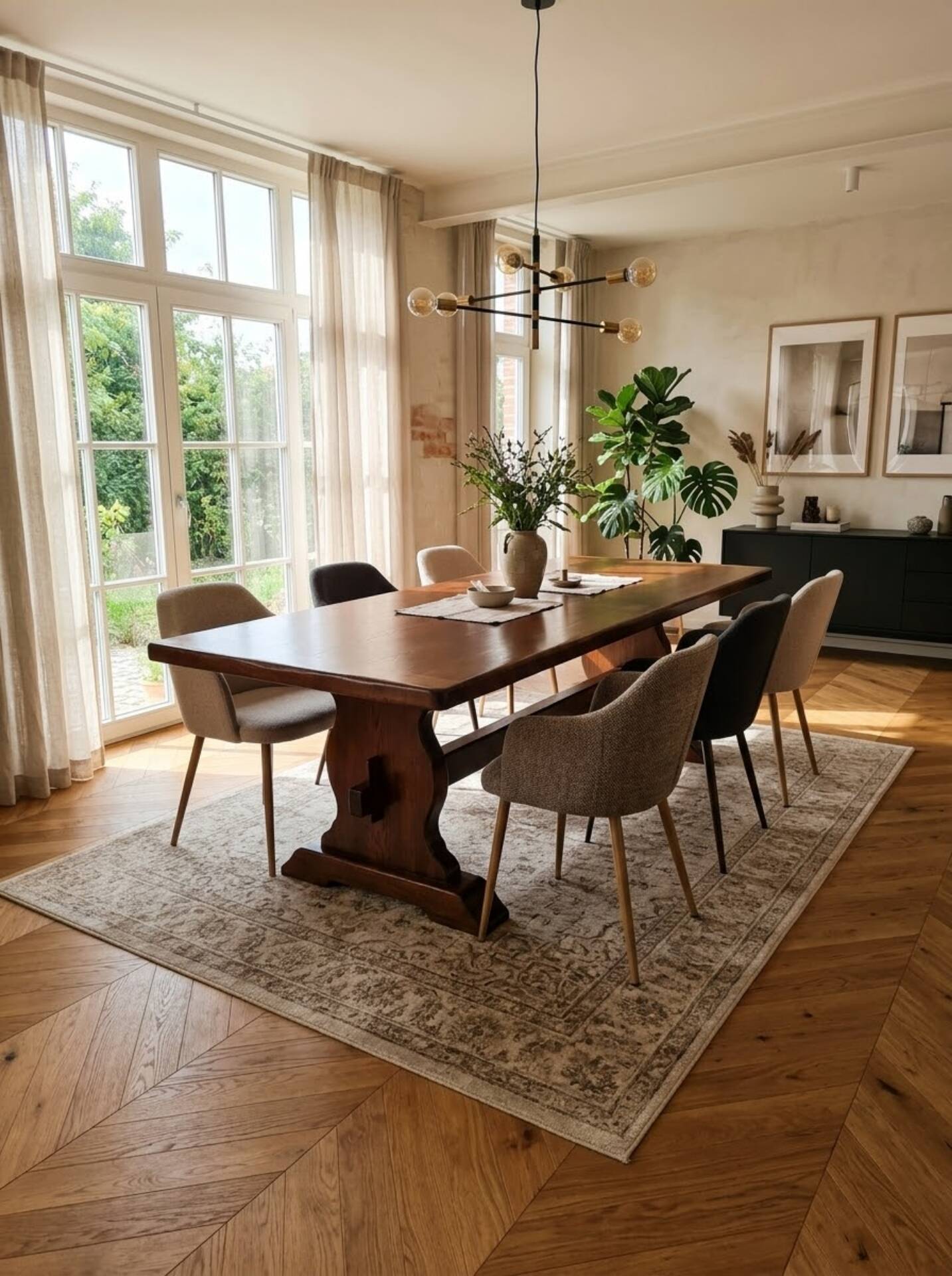 Monastery table in oak