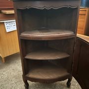 Encoignure à porte, merisier style louis XV, vintage, années 60