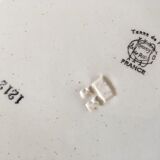 Ivory plates in iron earthenware Choisy in the early 50s