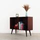 Mahogany bookcase, Danish design, 1970s, manufacturer: Bramin