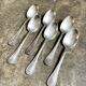 6 Christofle silver-plated tablespoons, "Malmaison" service.