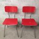 Chaises formica et alu plastilux