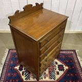 English mahogany music cabinet from the early 20th century