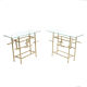 Brass console by Henri Fernandez