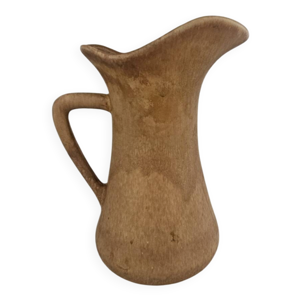 Pichet vase en grès artisanal vintage